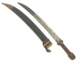 A Short Sword with Scabbard, Possibly Caucuses 