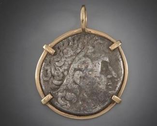 Ancient Coin Pendant 
