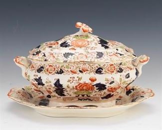 Burleigh Ware Imari Tureen and Underplate