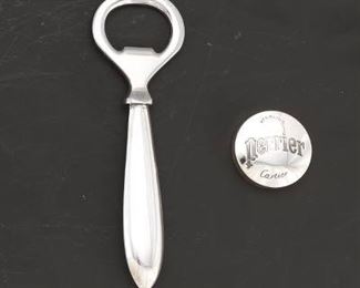 Cartier Vintage Sterling Silver Perrier Bottle Opener with Cap, in Presentation Box 