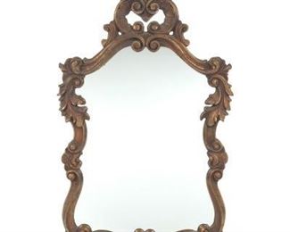 Cartouche Shaped Decorative Mirror