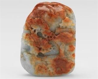 Carved Jadeite Pendant