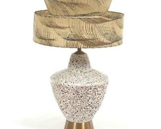 Ceramic White Volcanic Glaze Table Lamp