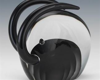 Cenedese Vetri Murano Taurus Art Glass Sculpture, ca. 1960s