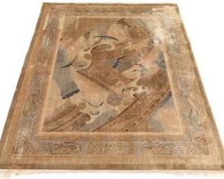 Chinese Art Deco Style Carpet 