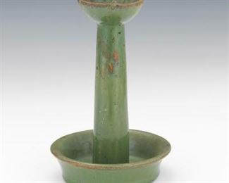 Chinese Celadon Oil Lamp