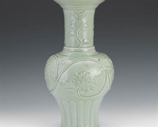 Chinese Large Celadon Glazed Vase