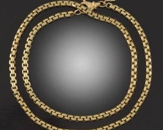 David Yurman 18k Gold Necklace 