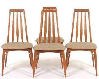 Four Eva Dining Chairs by Niels Koefoed for Hornslet Mbelfabrik 