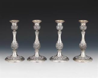 Four Kirk Sons Candlesticks