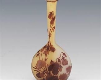 Galle Bellflower Banjo Glass Vase
