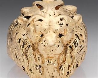 Gentlemans Lion Head Ring 