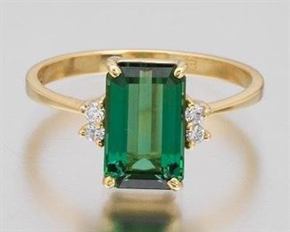 H. Stern Tourmaline and Diamond Ring 
