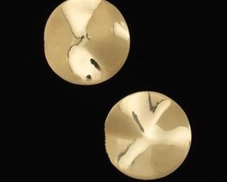 Ippolita 18k Gold Disk Earrings 
