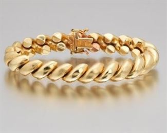 Italian Gold St. Marco Link Bracelet 