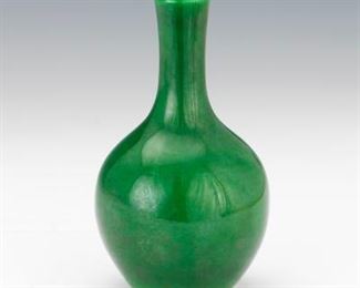 Jade Green Bottle Vase