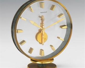 JaegerLeCoultre Inline 8 Day Clock, 1960s