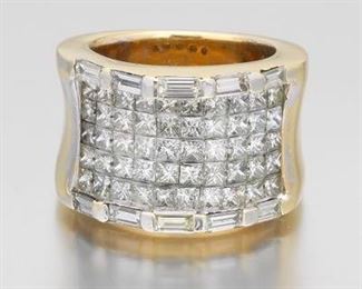 Ladies Mystery Set Diamond Ring 