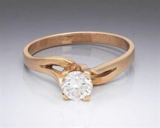 Ladies 0.50 Carat Solitaire Ring 