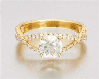 Ladies 1.04 Carat Diamond Ring, EGL Report 