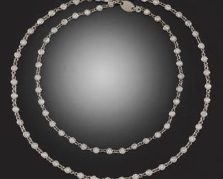 Ladies Gold and DiamondbytheYard Necklace