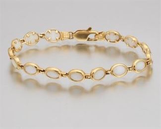 Ladies Gold and Opal Bracelet 
