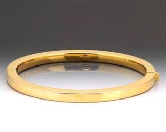 Ladies Gold Bangle Bracelet 