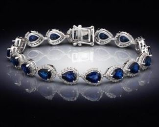 Ladies Sapphire and Diamond Bracelet, AIG Report 