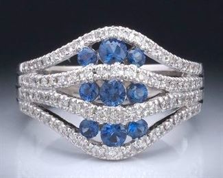 Ladies Sapphire and Diamond Ring 