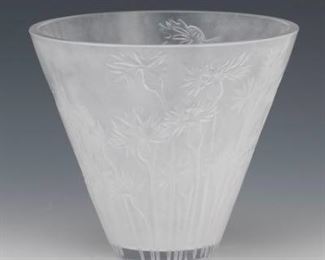 Lalique Bluets Vase