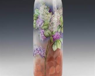 Lennox Belleek Painted Wisteria Vase