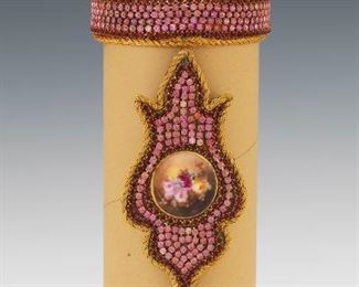 Leo Menichetti Collar Necklace with Oversized Drop 