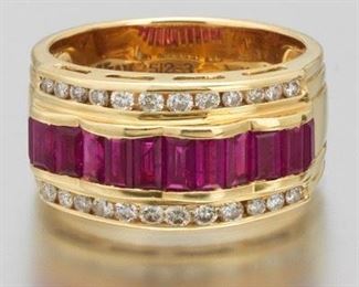 LeVian Gold, Ruby and Diamond Band 