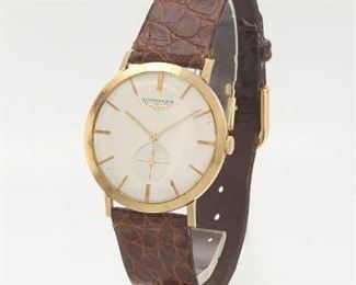 Longines 14k Gold Manual Watch, ca. 1950s 