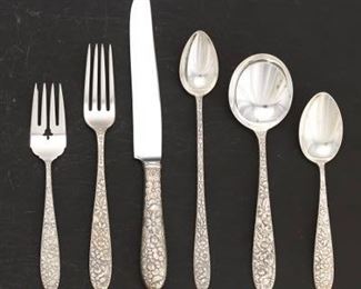 Manchester Silver Co Flatware, Southern Rose Pattern