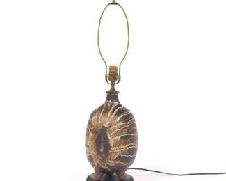Mid 20th Century Studio Pottery Lamp