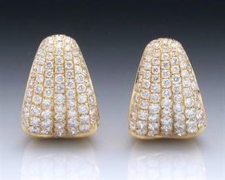 Pair of Diamond Earrings 