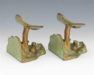 Pair of McClelland Barclay Mushroom Bookends
