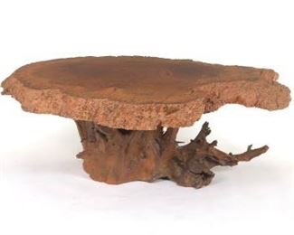 Raw Edge Root Wood Coffee Table 