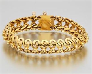 Retro Gold 18k Gold Bracelet 