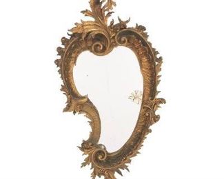 Rococo Style Gilt Wall Mirror