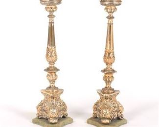 Silver Clad Candleholders