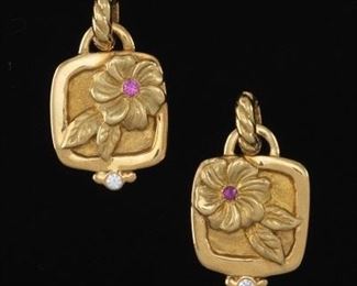 SidenGang 18k Gold Earrings 