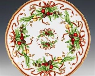 Tiffany Holiday Service Plate