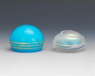 Two Glass Paperweights