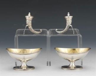 Two Pairs of Sterling Salts