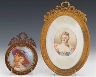 Two Portrait Miniatures