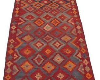 Village Kilim Wool Rug
