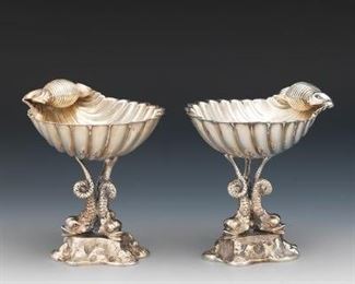 William Hutton Sons Silver Plate Salts