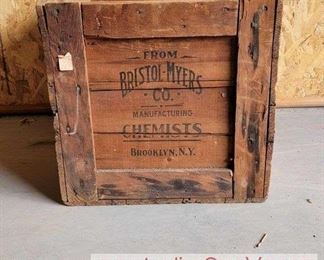 Antique Crate Bristol Meyers Co Brooklyn, N.Y.